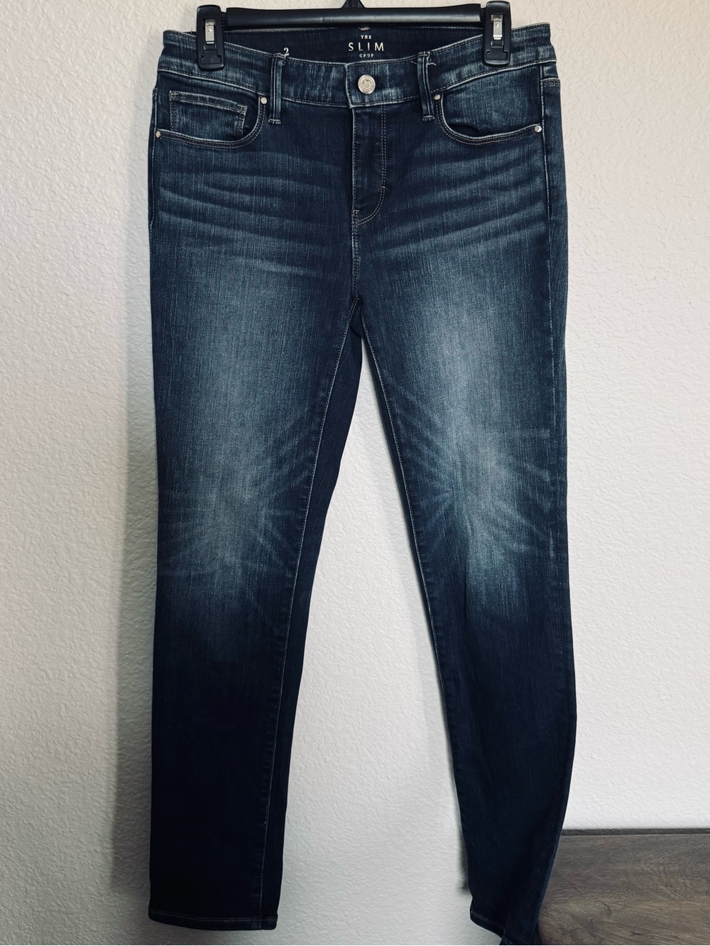White House Black Market WHBM The Slim Crop Dark Denim Skinny Jeans 2
